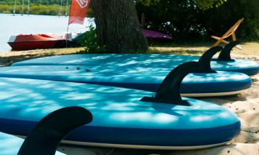 planches au camping de Mimizan Lac